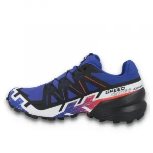 Pánska bežecká trailová obuv SALOMON Speedcross 6 GTX Equipe M surf web fiery red white