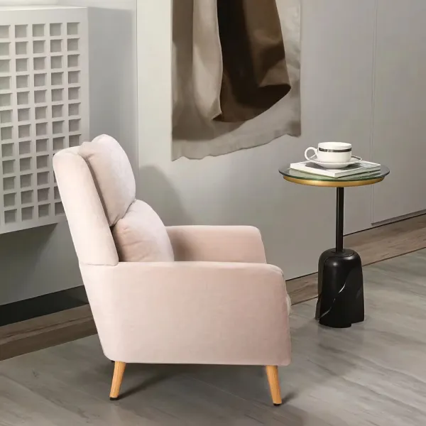 Relaxačné kreslo, béžová, DEMIR