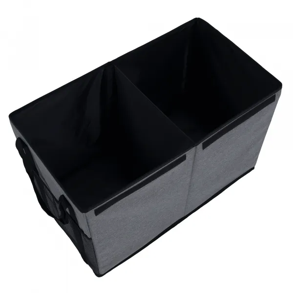 Skladací úložný box, sivá/čierna, DETER