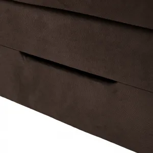 Boxspringová pocketová posteľ, 200x200, hnedá, APRIL