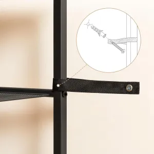 Botník Vasagle Mugy 75 cm čierny/hnedý