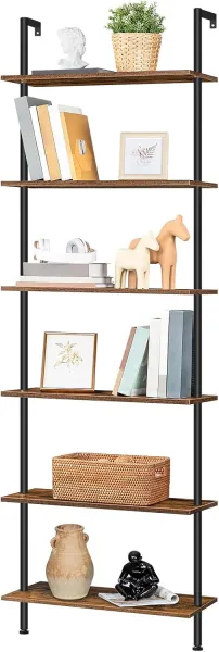 Knižnica Vasagle Zorami 60 cm čierna/hnedá