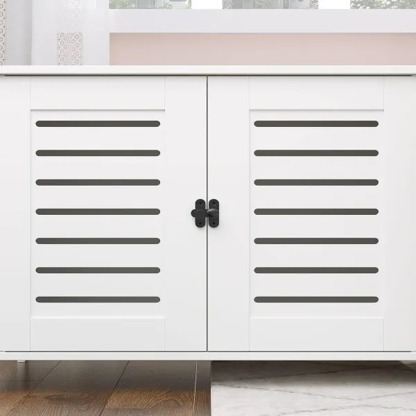 VASAGLE Mačacia toaleta Sparky 60 cm biela