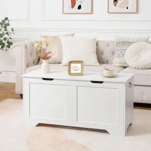 Lavica s úložným priestorom Vasagle Byvak 100 cm biela