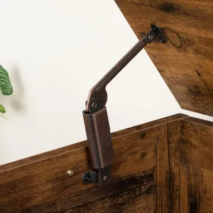 Lavica s úložným priestorom Vasagle Sabil 100 cm hnedá