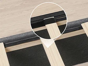 VASAGLE Dvojlôžková posteľ Timaro 140x200 s nabíjacou stanicou a LED osvetlením sivá