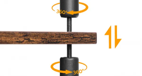 Kuchynský regál Vasagle Vitas 80 cm so zásuvkami hnedý/čierny