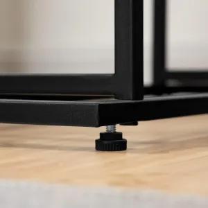 Príručný stolík Vasagle Olmira 45 cm čierny/hnedý