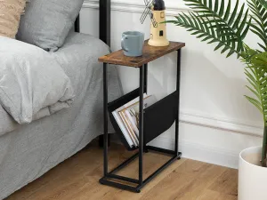 Príručný stolík Vasagle Olmira 45 cm čierny/hnedý