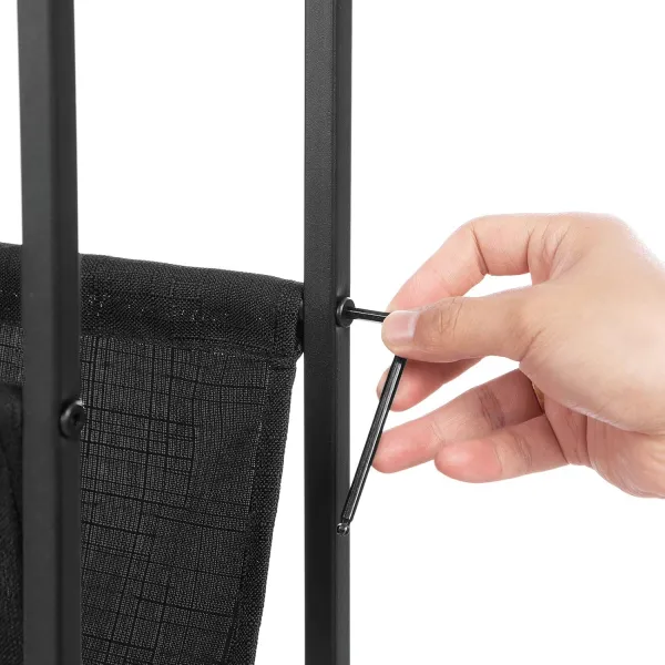 Príručný stolík Vasagle Olmira 45 cm čierny/hnedý