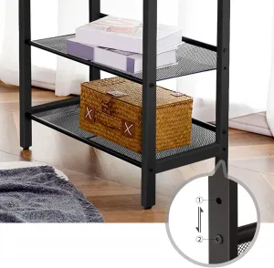 Odkladací stolík Vasagle Fioras 60 cm čierny/hnedý