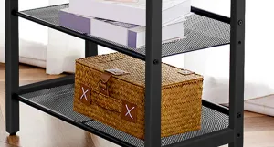 Odkladací stolík Vasagle Fioras 60 cm čierny/hnedý