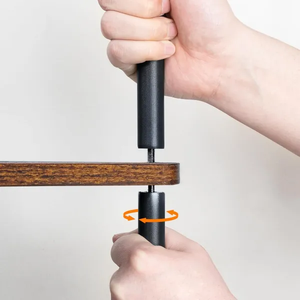 Stolový kuchynský regál Vasagle Felaro 38 cm čierny/hnedý