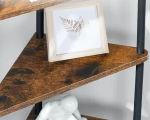 Rohový regál Vasagle Ebbi 30 cm hnedý/čierny