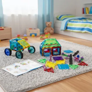 MULTISTORE Magnetická stavebnice 48 ks MULTI vícebarevná