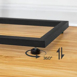 Príručný stolík Vasagle Malis 38 cm čierny/hnedý