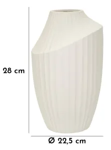 Mauro Ferretti Váza Ice Jar 38 cm krémová