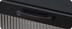 VASAGLE Závesný TV stolík Browny 140 cm s LED osvetlením čierny