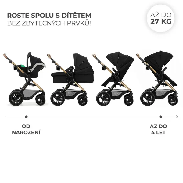 Kočík Kinderkraft Moov 2 XL Air 3v1 Farba: Grey