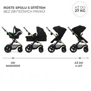Kočík Kinderkraft Moov 2 XL Air 3v1 Farba: Grey