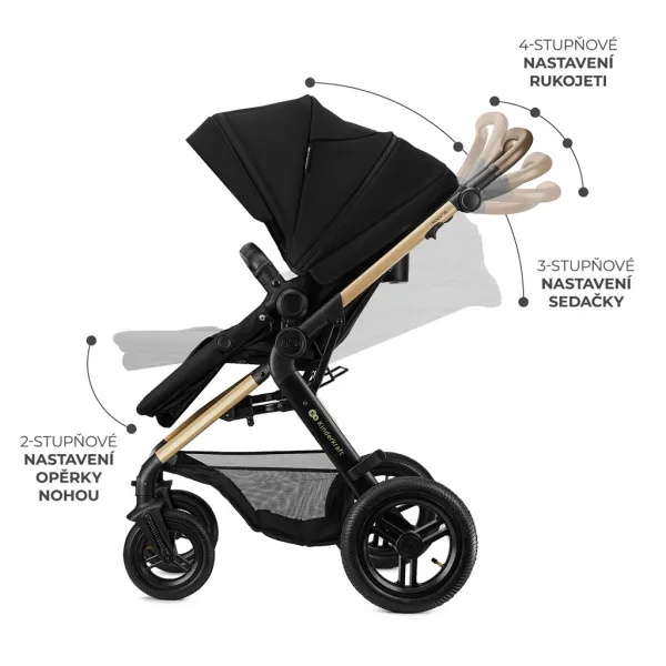 Kočík Kinderkraft Moov 2 XL Air 3v1 Farba: Grey