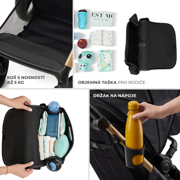 Kočík Kinderkraft Moov 2 XL Air 3v1 Farba: Grey
