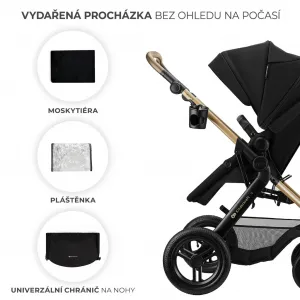 Kočík Kinderkraft Moov 2 XL Air 3v1 Farba: Grey