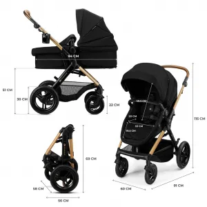 Kočík Kinderkraft Moov 2 XL Air 3v1 Farba: Grey