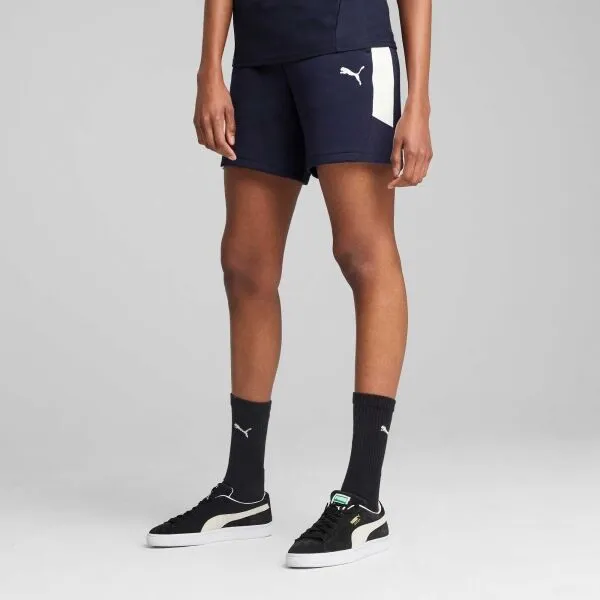 Puma TEAMEVOSTRIPE SHORTS W Dámske tréningové šortky, tmavo modrá, veľkosť