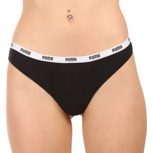 6PACK dámske tangá Puma čierne (701218849 001) L
