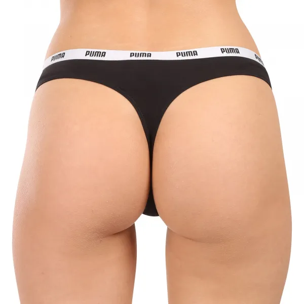 6PACK dámske tangá Puma čierne (701218849 001) L