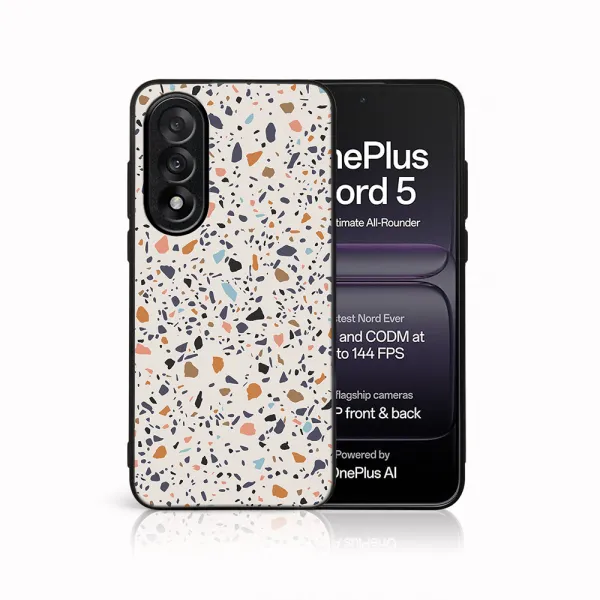MY ART Ochranný kryt pre OnePlus Nord 5 5G BEIGE TERRAZZO (162)