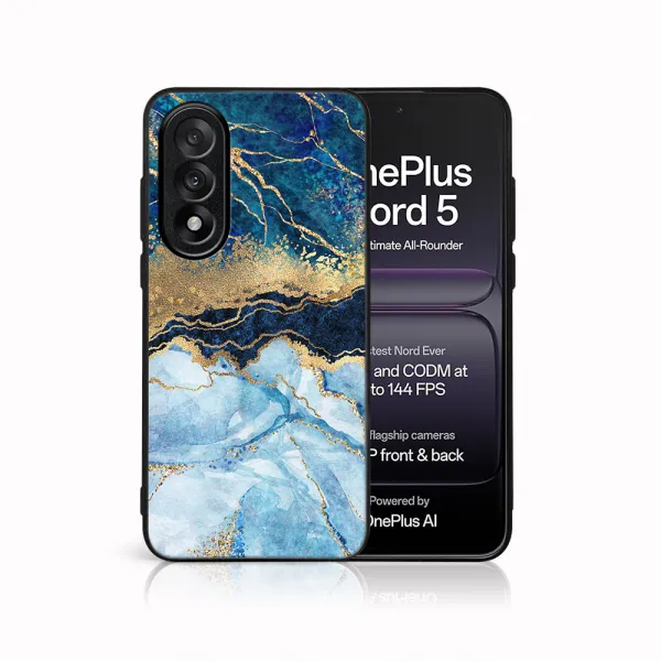 MY ART Ochranný kryt pre OnePlus Nord 5 5G BLUE MARBLE (141)