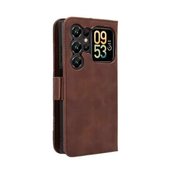 SLOT Peňaženkový obal pre Oukitel C62 hnedý