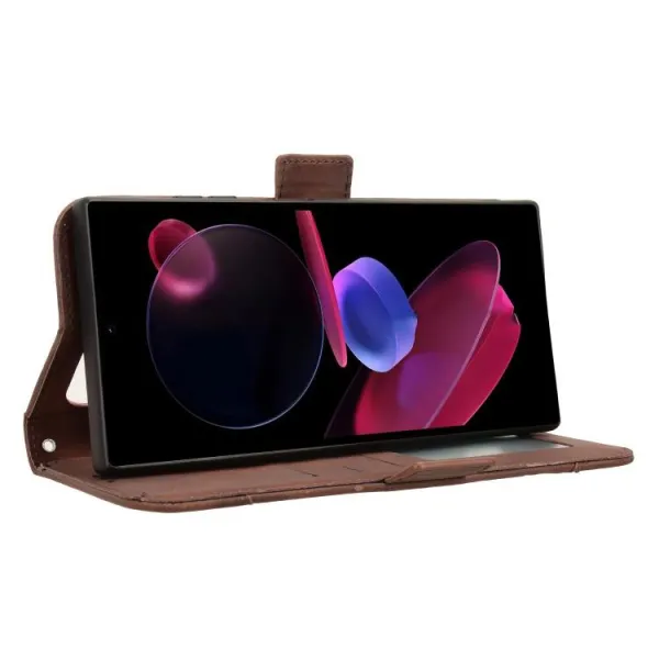 SLOT Peňaženkový obal pre Oukitel C62 hnedý