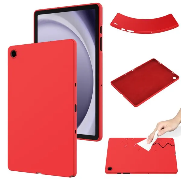 RUBBER Ochranný kryt pre Samsung Galaxy Tab A11+ červený