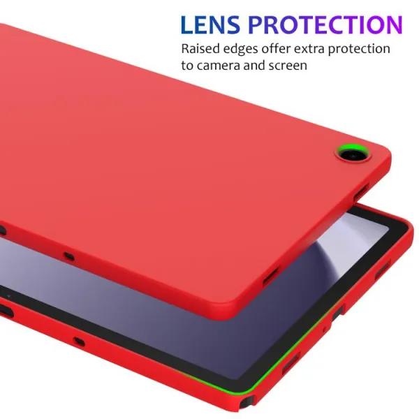 RUBBER Ochranný kryt pre Samsung Galaxy Tab A11+ červený