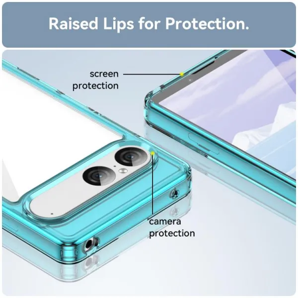 CRYSTAL Ochranný kryt pre Sony Xperia 10 VII tyrkysový