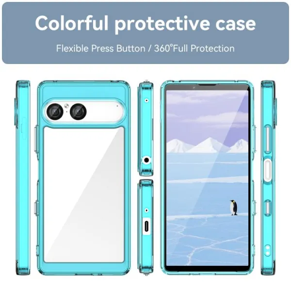 CRYSTAL Ochranný kryt pre Sony Xperia 10 VII tyrkysový