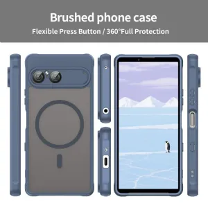 FANDUN MAGSAFE Ochranný kryt pre Sony Xperia 10 VII modrý