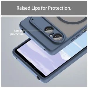 FANDUN MAGSAFE Ochranný kryt pre Sony Xperia 10 VII modrý