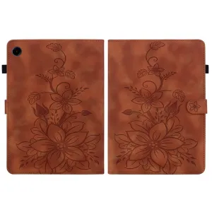 ART LILY Zaklápacie puzdro pre Samsung Galaxy Tab A11 hnedé