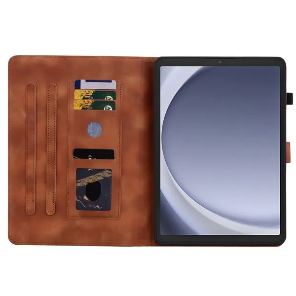 ART LILY Zaklápacie puzdro pre Samsung Galaxy Tab A11 hnedé