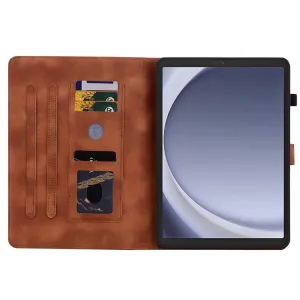 ART LILY Zaklápacie puzdro pre Samsung Galaxy Tab A11 hnedé