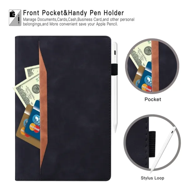 FLATY Zaklápací obal pre Samsung Galaxy Tab A11+ čierny