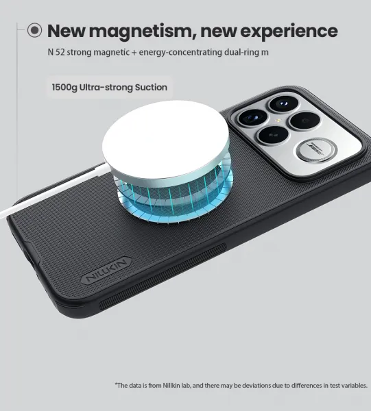 NILLKIN FROSTED MAGSAFE Ochranný kryt pre POCO F8 Ultra čierny