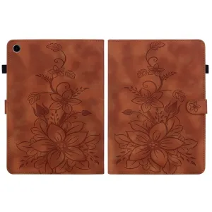 ART LILY Zaklápacie puzdro pre Samsung Galaxy Tab A11+ hnedé
