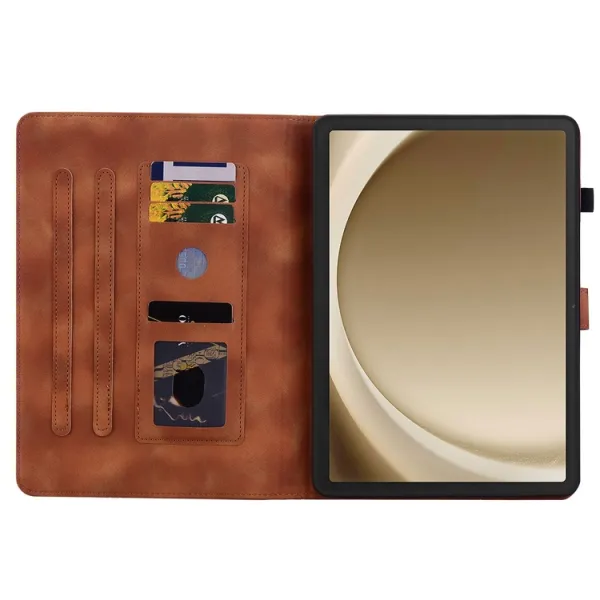 ART LILY Zaklápacie puzdro pre Samsung Galaxy Tab A11+ hnedé