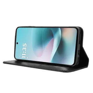 BUSINESS Peňaženkové puzdro pre Motorola Moto G57 Power čierne