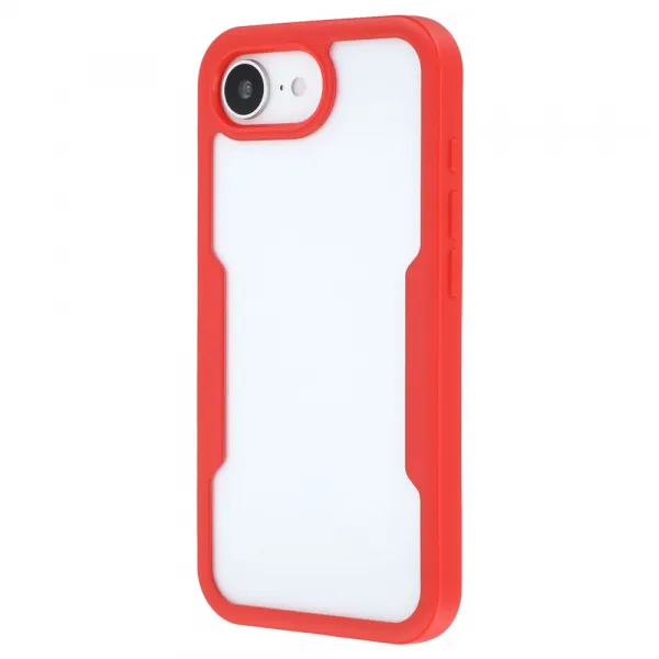 DUAL Obojstranný kryt s fóliou Apple iPhone 16e / iPhone 17e červený